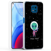 Pew Pew Alien Print Slim Cover For Motorola Moto G (Power, Stylus, Play, 5G), Print in USA