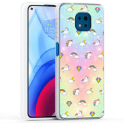 Rainbow Unicorn Print Slim Cover For Motorola Moto G (Power, Stylus, Play, 5G), Print in USA