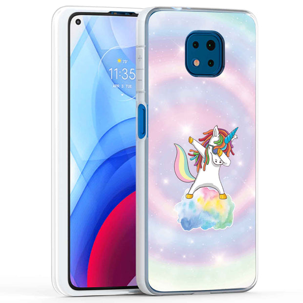 Unicorn Dabbing Print Slim Cover For Motorola Moto G (Power, Stylus, Play, 5G), Print in USA