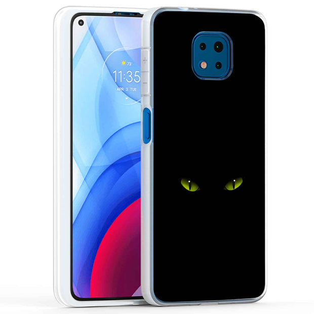 Cat Eyes Print Slim Cover For Motorola Moto G (Power, Stylus, Play, 5G), Print in USA