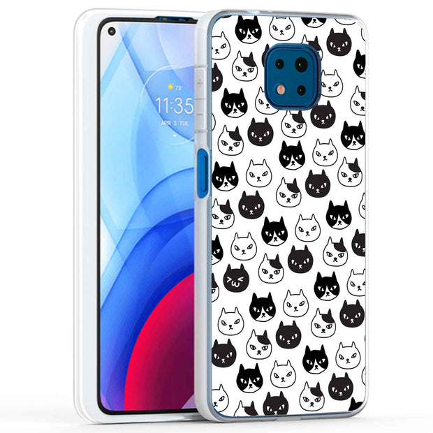 Cute Kitten Print Slim Cover For Motorola Moto G (Power, Stylus, Play, 5G), Print in USA