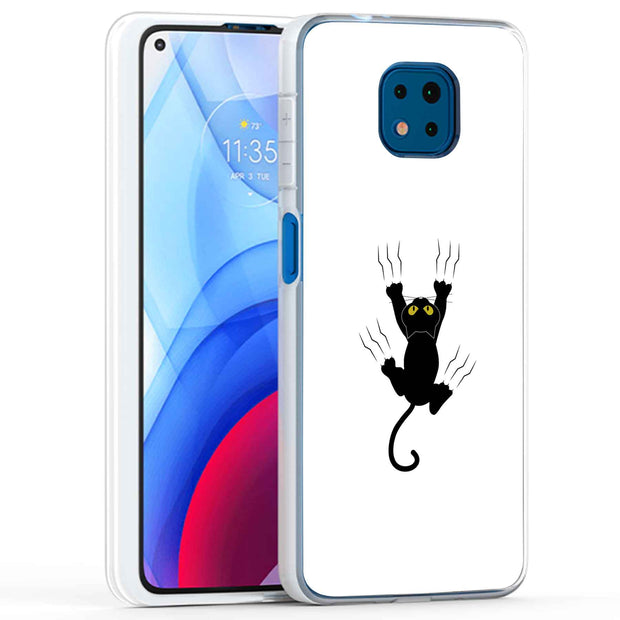 Cat Scratch Print Slim Cover For Motorola Moto G (Power, Stylus, Play, 5G), Print in USA