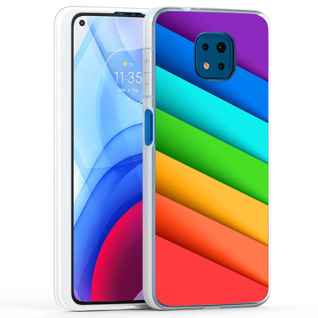 Rainbow Pride Print Slim Cover For Motorola Moto G (Power, Stylus, Play, 5G), Print in USA