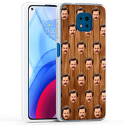 Ron Swanson Print Slim Cover For Motorola Moto G (Power, Stylus, Play, 5G), Print in USA