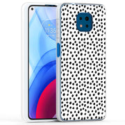 Polka Dots Blk Print Slim Cover For Motorola Moto G (Power, Stylus, Play, 5G), Print in USA