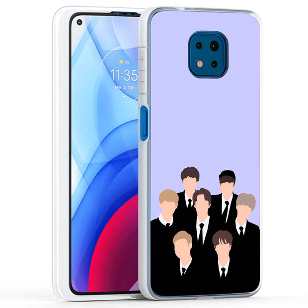 BTS KPOP 10 Print Slim Cover For Motorola Moto G (Power, Stylus, Play, 5G), Print in USA