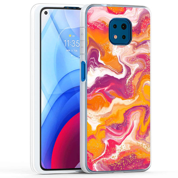 Opal Marble 16 Print Slim Cover For Motorola Moto G (Power, Stylus, Play, 5G), Print in USA