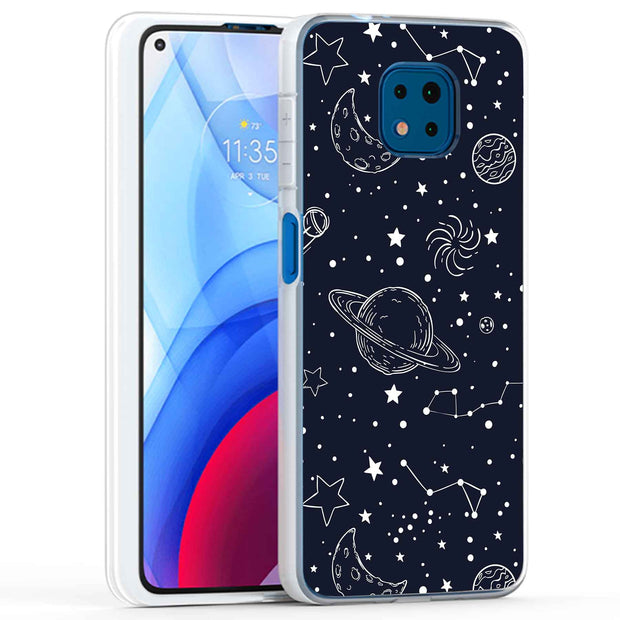 Stars Planet 11 Print Slim Cover For Motorola Moto G (Power, Stylus, Play, 5G), Print in USA