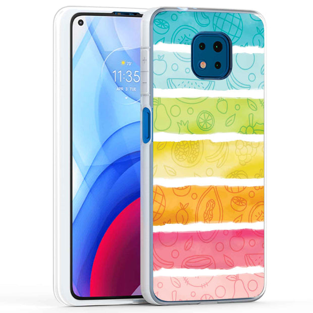 Color Fruit Print Slim Cover For Motorola Moto G (Power, Stylus, Play, 5G), Print in USA