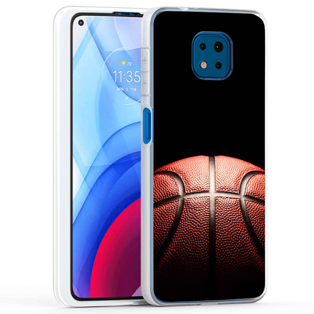 Basketball Fade Print Slim Cover For Motorola Moto G (Power, Stylus, Play, 5G), Print in USA