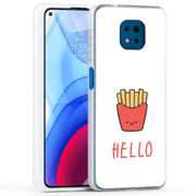 Hello Fries Print Slim Cover For Motorola Moto G (Power, Stylus, Play, 5G), Print in USA