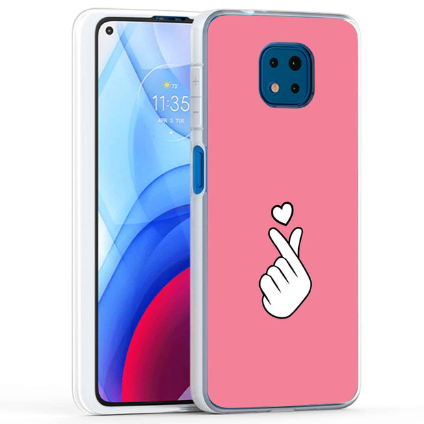 Finger Heart Print Slim Cover For Motorola Moto G (Power, Stylus, Play, 5G), Print in USA