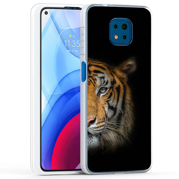 Tiger Photo Print Slim Cover For Motorola Moto G (Power, Stylus, Play, 5G), Print in USA