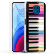 Rainbow Piano Print Slim Cover For Motorola Moto G (Power, Stylus, Play, 5G), Print in USA