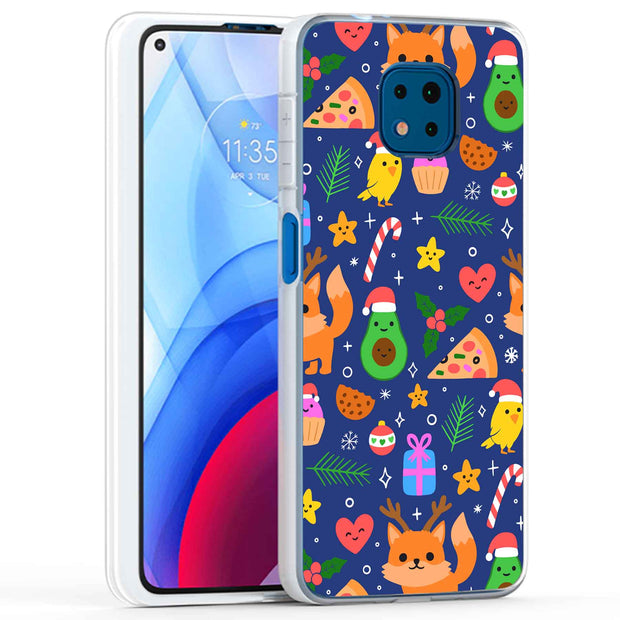 Cute Xmas Print Slim Cover For Motorola Moto G (Power, Stylus, Play, 5G), Print in USA