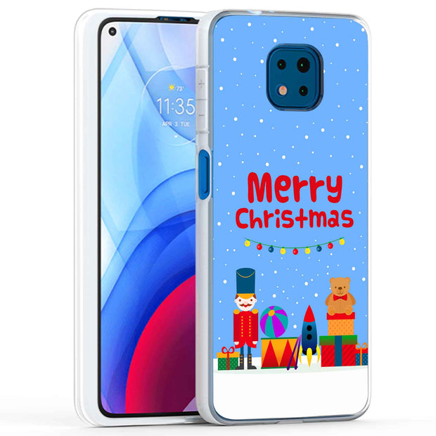 Christmas Toy Print Slim Cover For Motorola Moto G (Power, Stylus, Play, 5G), Print in USA