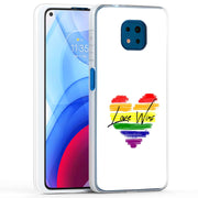 Rainbow Love 2 Print Slim Cover For Motorola Moto G (Power, Stylus, Play, 5G), Print in USA