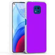 Purple Print Slim Cover For Motorola Moto G (Power, Stylus, Play, 5G), Print in USA