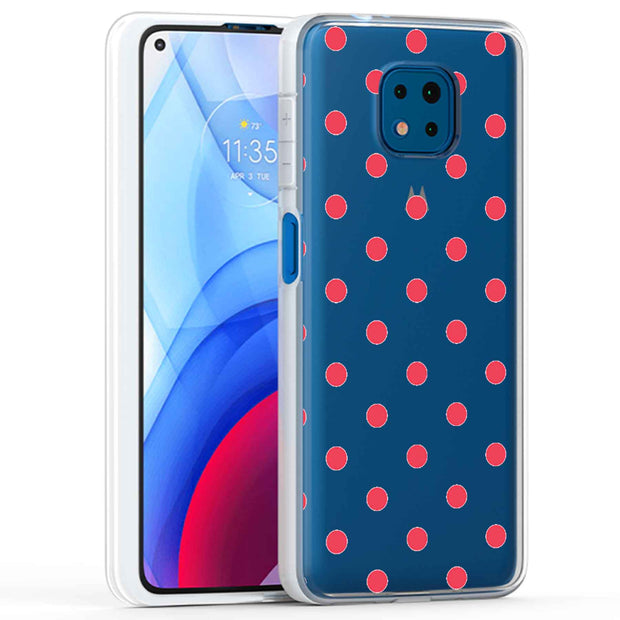 Dots Clear Print Slim Cover For Motorola Moto G (Power, Stylus, Play, 5G), Print in USA