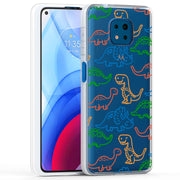 Dinosaur Cute 3 Print Slim Cover For Motorola Moto G (Power, Stylus, Play, 5G), Print in USA