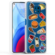 Food Collage Print Slim Cover For Motorola Moto G (Power, Stylus, Play, 5G), Print in USA