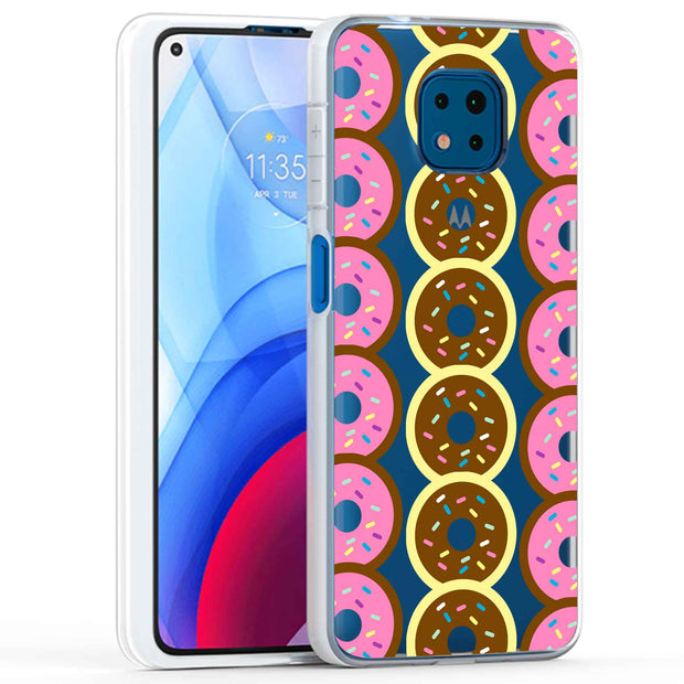 Donuts Print Slim Cover For Motorola Moto G (Power, Stylus, Play, 5G), Print in USA