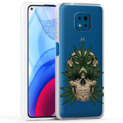 Marijuana Skull Print Slim Cover For Motorola Moto G (Power, Stylus, Play, 5G), Print in USA