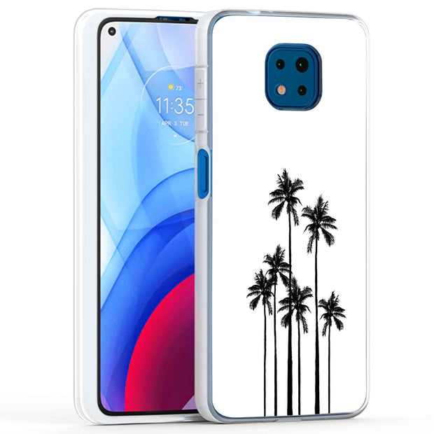 Palm Trees Print Slim Cover For Motorola Moto G (Power, Stylus, Play, 5G), Print in USA