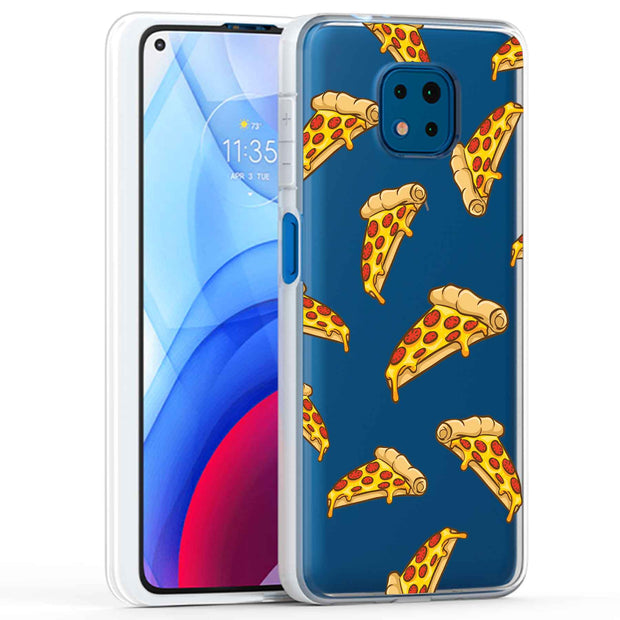 Yummy Pizza Print Slim Cover For Motorola Moto G (Power, Stylus, Play, 5G), Print in USA