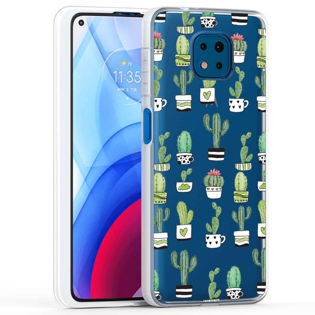 Cute Cactus  Print Slim Cover For Motorola Moto G (Power, Stylus, Play, 5G), Print in USA