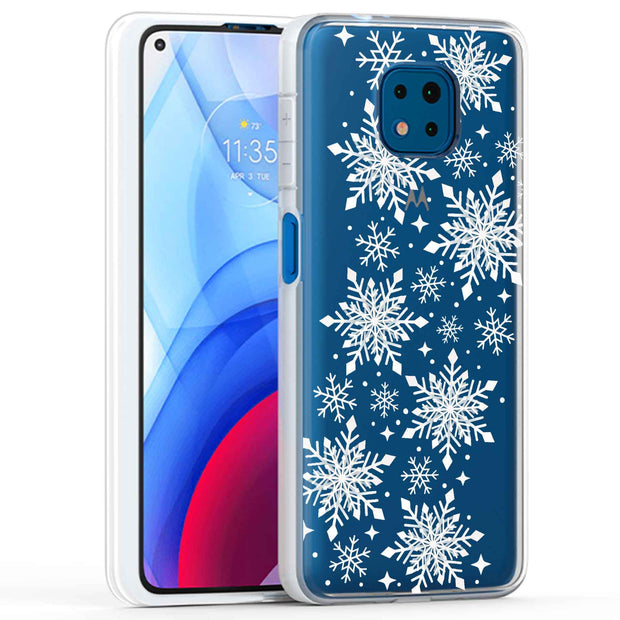 Snowflake 2 Print Slim Cover For Motorola Moto G (Power, Stylus, Play, 5G), Print in USA