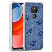 Paw Footprints Print Slim Cover For Motorola Moto G (Power, Stylus, Play, 5G), Print in USA