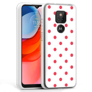 Dots White Print Slim Cover For Motorola Moto G (Power, Stylus, Play, 5G), Print in USA