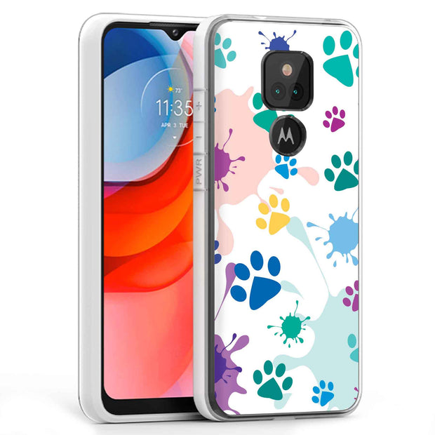 Paw Color 2 Print Slim Cover For Motorola Moto G (Power, Stylus, Play, 5G), Print in USA