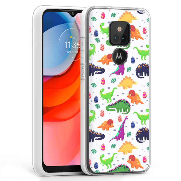 Dinosaur 7 Print Slim Cover For Motorola Moto G (Power, Stylus, Play, 5G), Print in USA