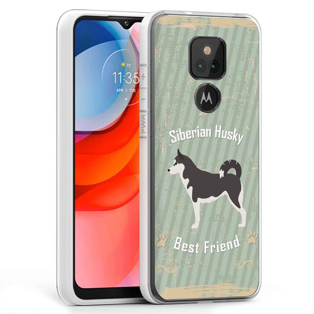 Husky Dog Print Slim Cover For Motorola Moto G (Power, Stylus, Play, 5G), Print in USA