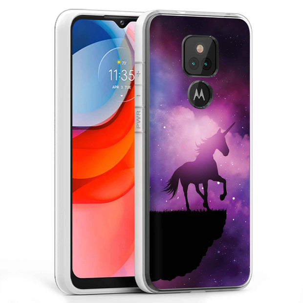 Unicorn Galaxy Print Slim Cover For Motorola Moto G (Power, Stylus, Play, 5G), Print in USA