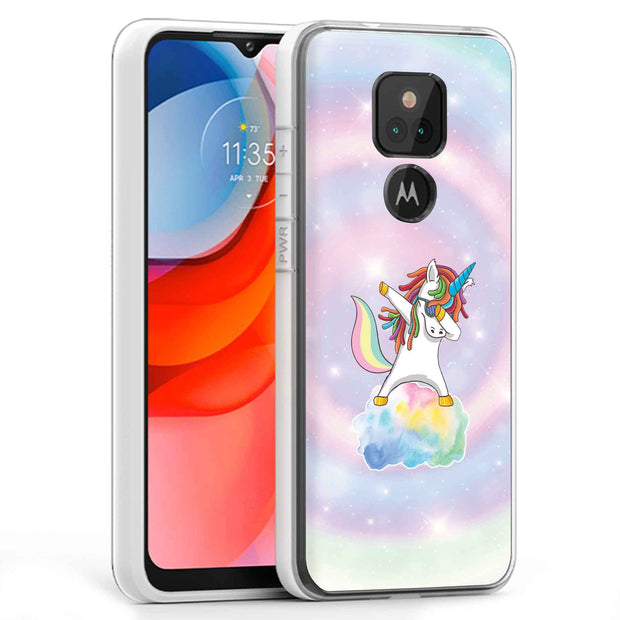 Unicorn Dabbing Print Slim Cover For Motorola Moto G (Power, Stylus, Play, 5G), Print in USA