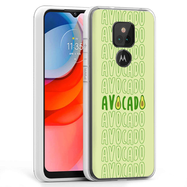 Avocado Text  Print Slim Cover For Motorola Moto G (Power, Stylus, Play, 5G), Print in USA