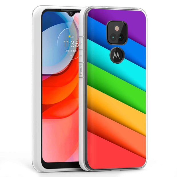 Rainbow Pride Print Slim Cover For Motorola Moto G (Power, Stylus, Play, 5G), Print in USA