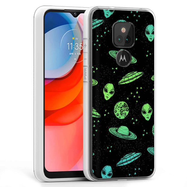 Space Alien Print Slim Cover For Motorola Moto G (Power, Stylus, Play, 5G), Print in USA