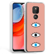 Evil Eye Blue Print Slim Cover For Motorola Moto G (Power, Stylus, Play, 5G), Print in USA