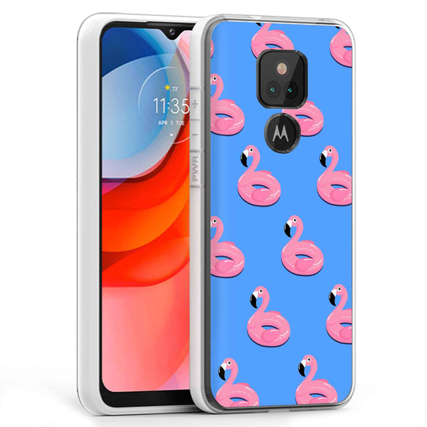 Cute Flamingo Print Slim Cover For Motorola Moto G (Power, Stylus, Play, 5G), Print in USA