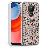 Polka Dots Brn Print Slim Cover For Motorola Moto G (Power, Stylus, Play, 5G), Print in USA