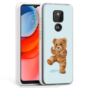 Teddy Fight Print Slim Cover For Motorola Moto G (Power, Stylus, Play, 5G), Print in USA