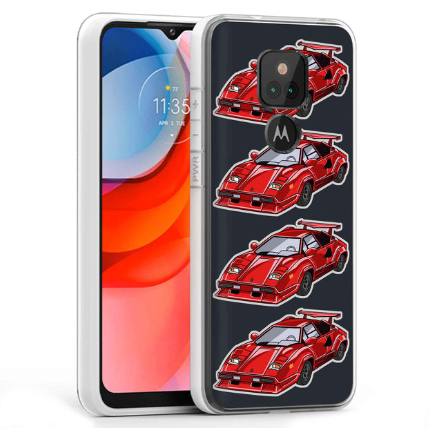 Lambo Countach Print Slim Cover For Motorola Moto G (Power, Stylus, Play, 5G), Print in USA