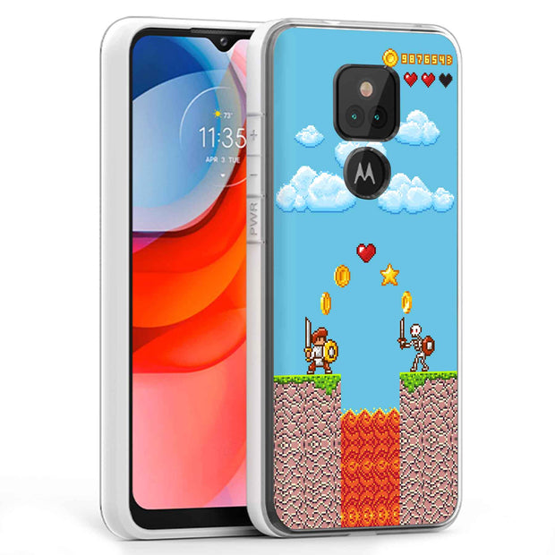 Retro Games 3 Print Slim Cover For Motorola Moto G (Power, Stylus, Play, 5G), Print in USA