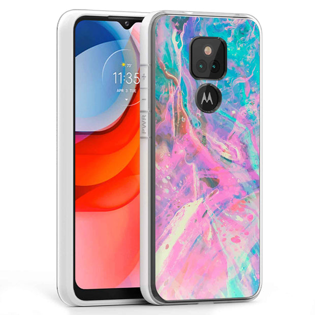 Opal Marble 4 Print Slim Cover For Motorola Moto G (Power, Stylus, Play, 5G), Print in USA