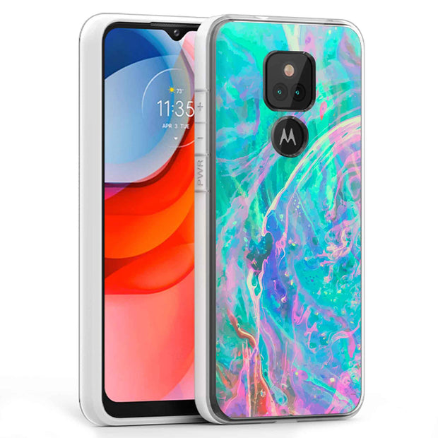 Opal Marble 6 Print Slim Cover For Motorola Moto G (Power, Stylus, Play, 5G), Print in USA