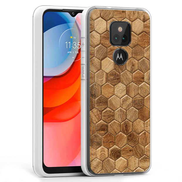 Wood 8 Print Slim Cover For Motorola Moto G (Power, Stylus, Play, 5G), Print in USA